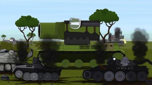 坦克世界动画：戴眼镜的KV2