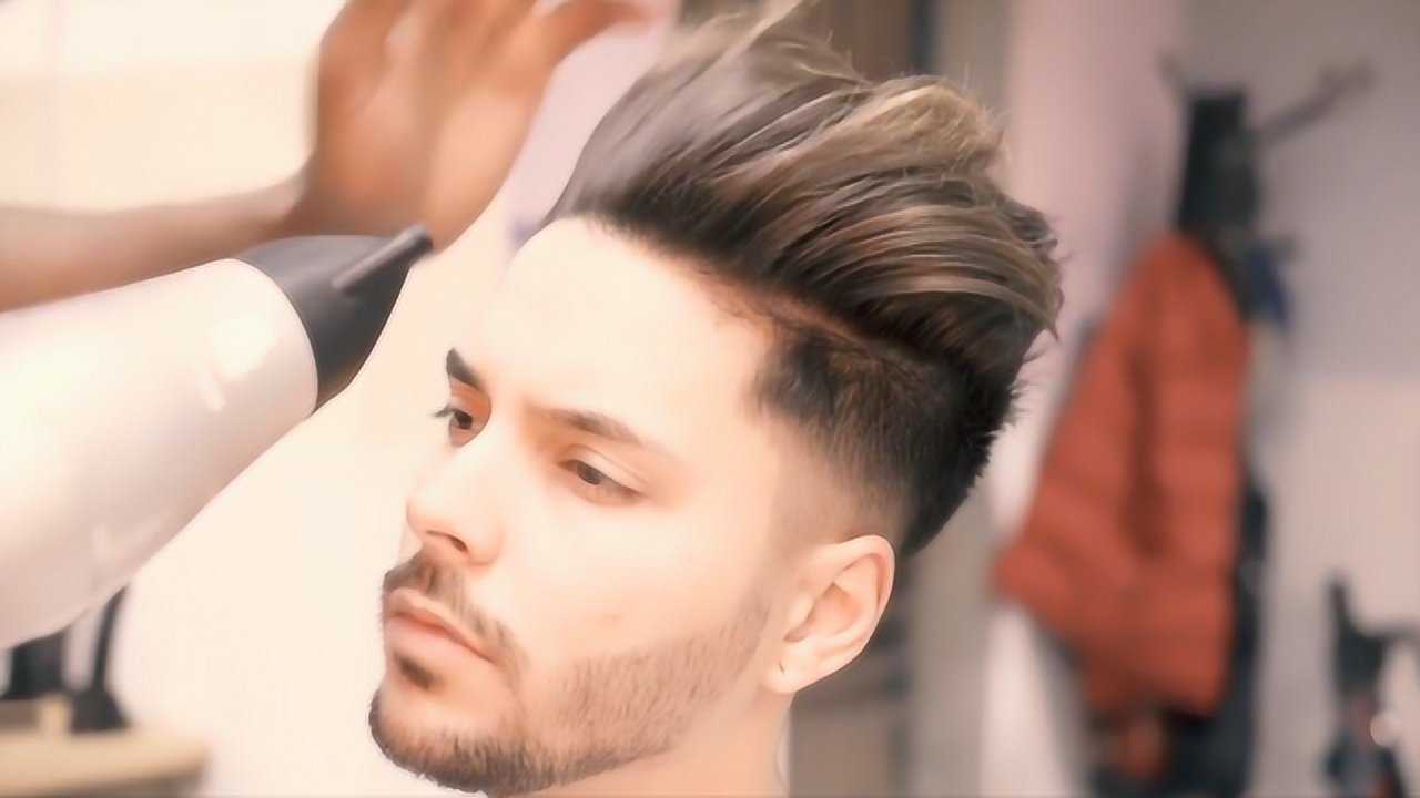 19年男生剪大背头发型时尚干净帅气