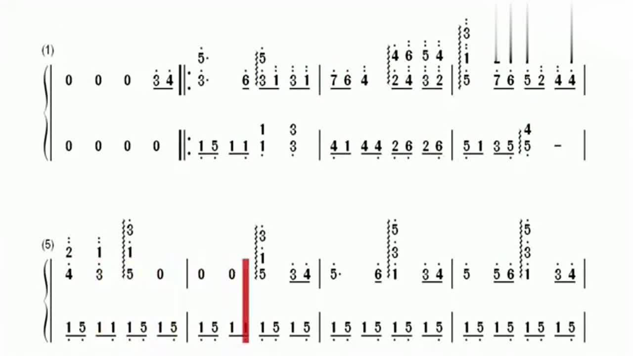 咪咪流浪记钢琴简谱弹奏版有声音的简谱学起来更容易
