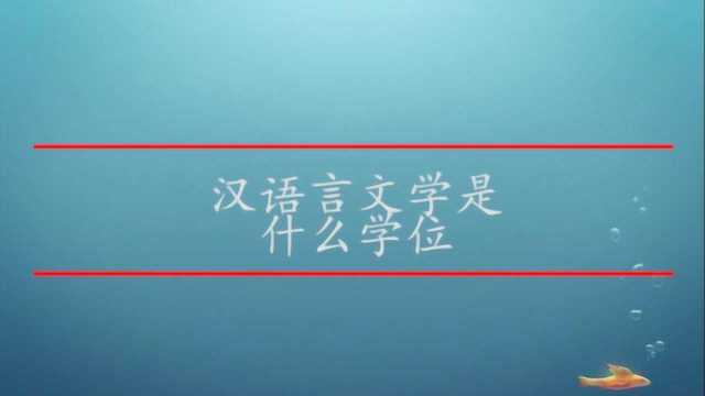 汉语言文学是什么学位