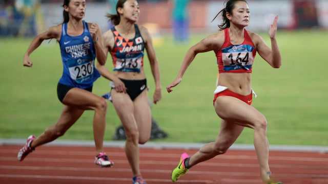 回顾:田径“女飞人”梁小静,起跑第五逆转夺冠,网友:高铁速度