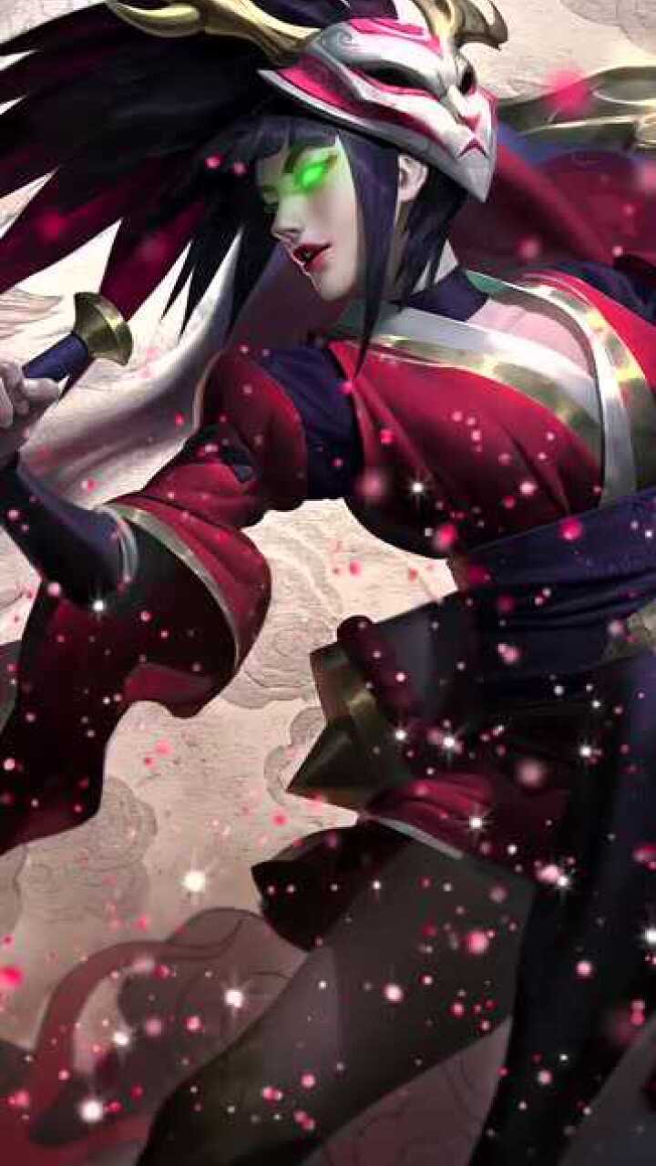 英雄联盟 阿卡丽动态壁纸 腥红之月