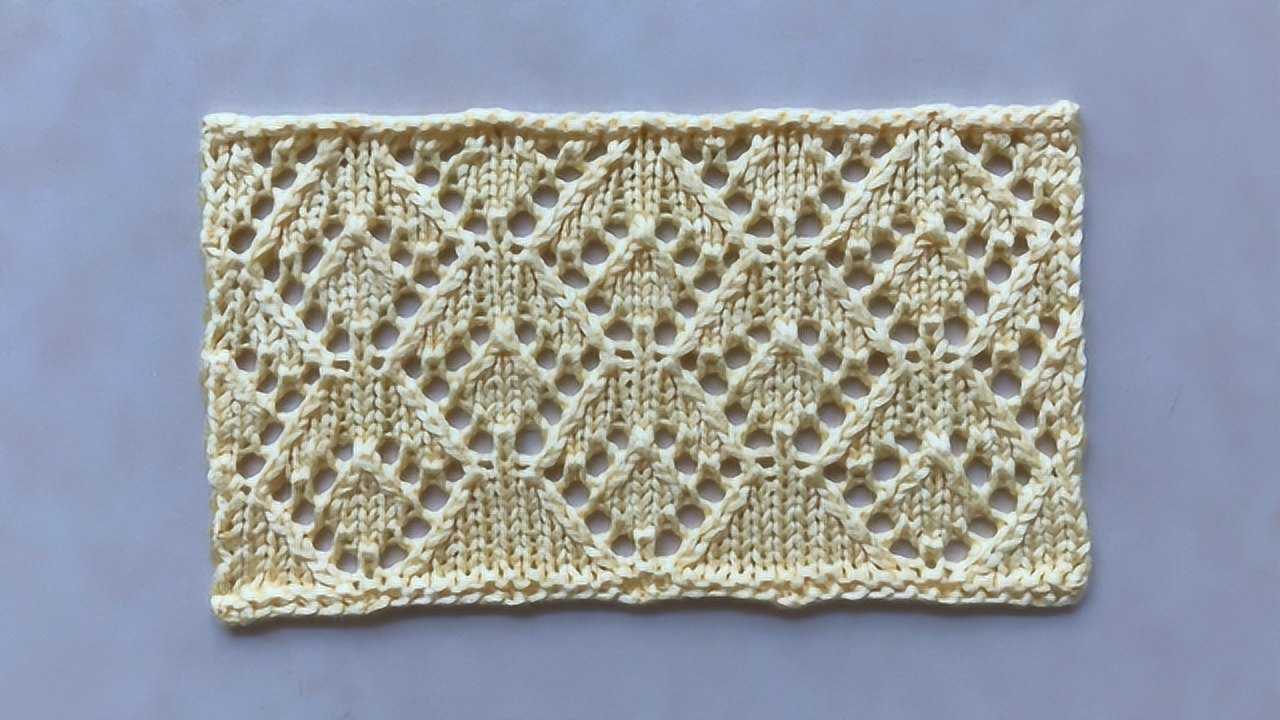 秋款针织衫准备了吗?看看这款镂空菱形花样,简洁清新,漂亮大方