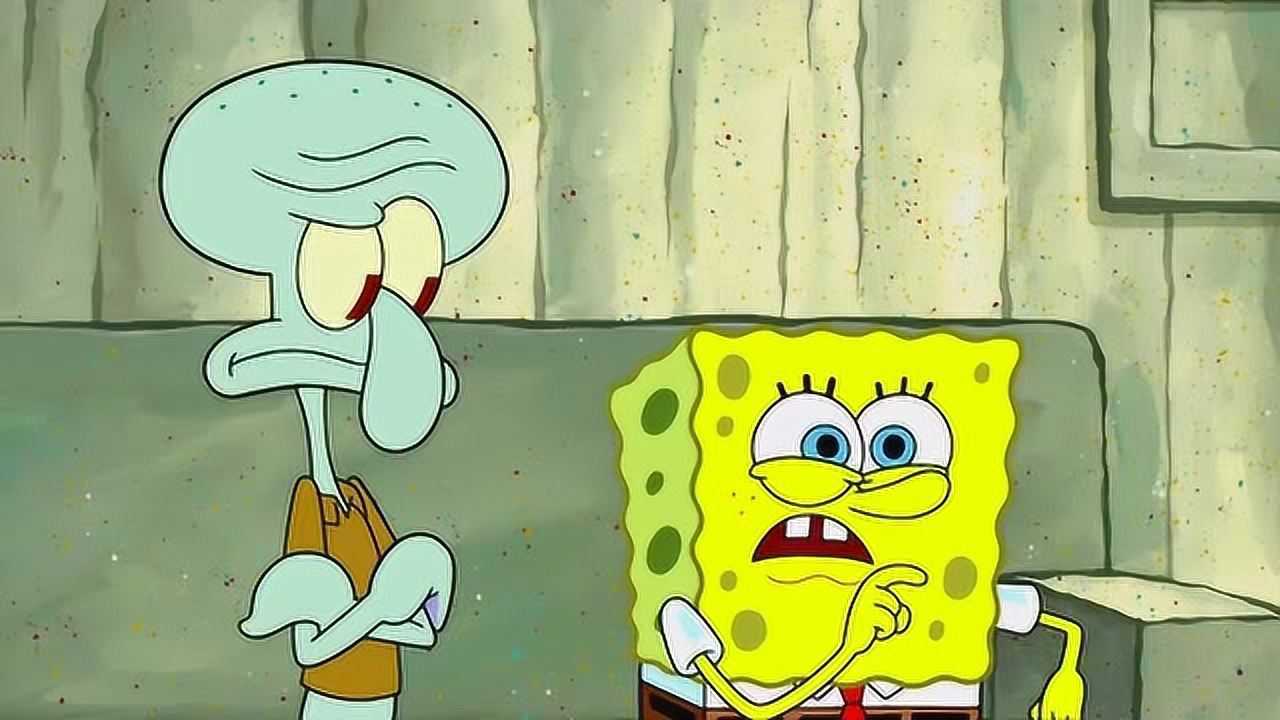 海绵宝宝章鱼哥玩游戏又掉进陷阱了好搞笑