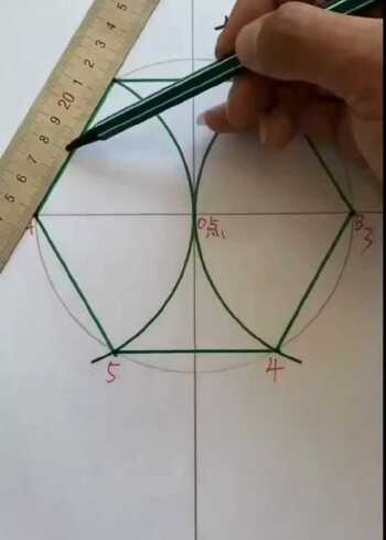 圆内六等分画法异形教程和效果图欢迎借鉴