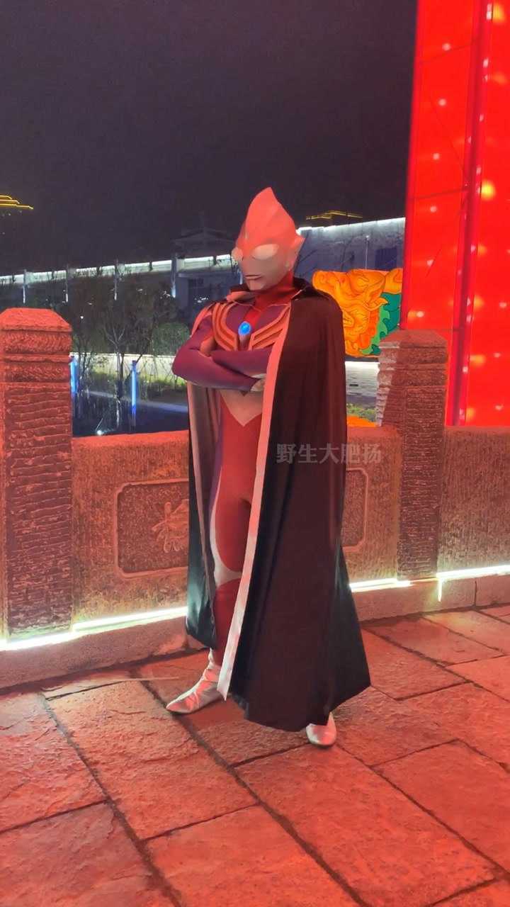 野生大肥扬穿了黑色披风的迪迦奥特曼没见过吧