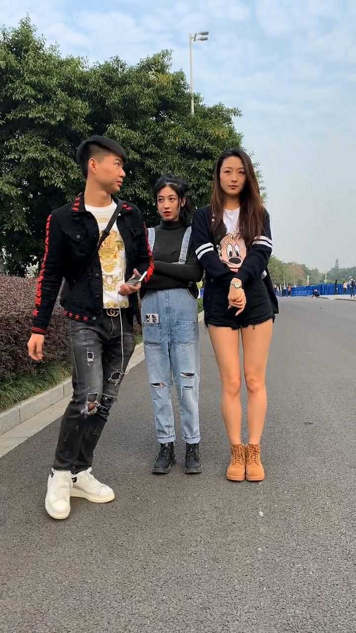 黄会赢小姐姐的身高不是盖的,都是货真价实的