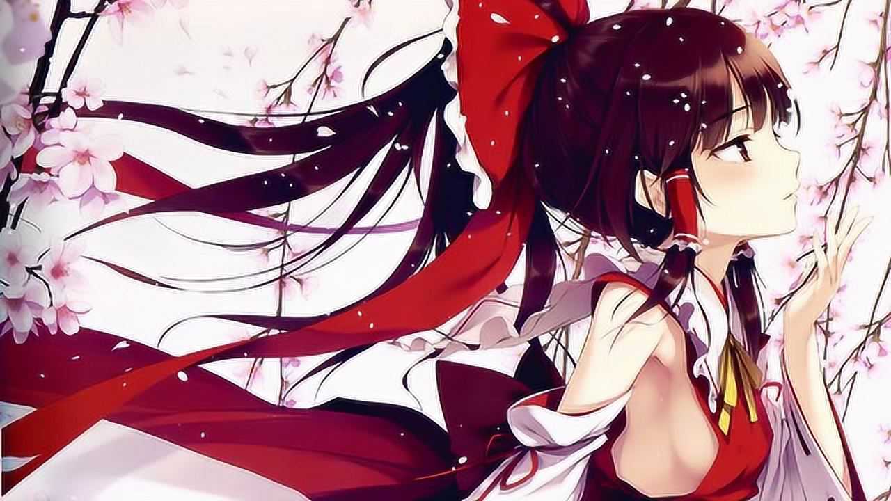 动态壁纸:灵梦动漫女孩侧脸_腾讯视频