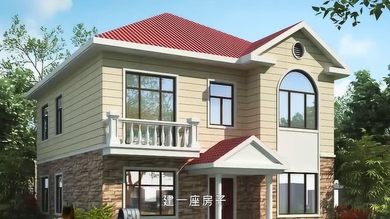 农村宅基地自建房欧式两层别墅房屋户型图推荐