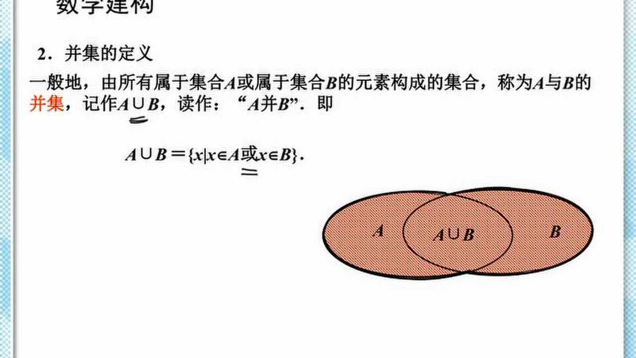 第三讲集合的运算（交集并集补集）_高清1080P在线观看平台_腾讯视频