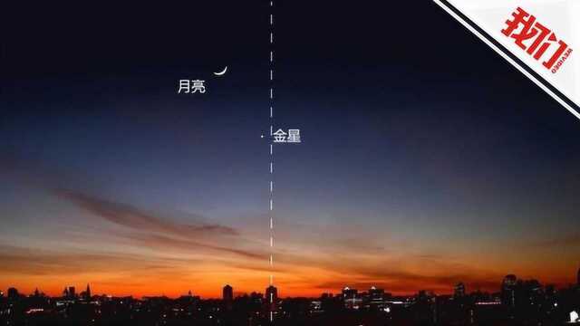 直播回看:奇异天象“金星伴月” “维纳斯”与“婵娟”近距离互诉衷情