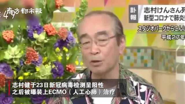 日本著名喜剧演员志村健因感染新冠肺炎病逝,享年70岁