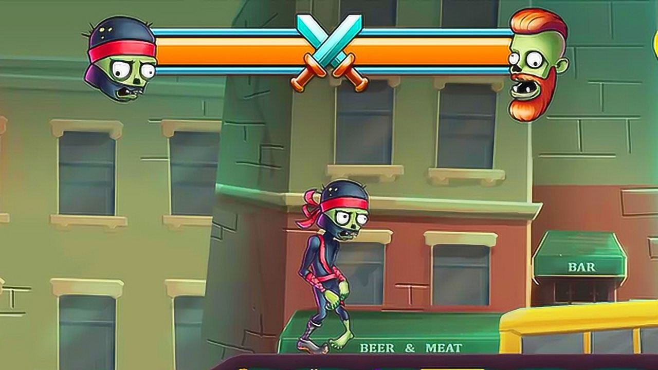 僵尸大作战益智游戏 忍者vs电脑男