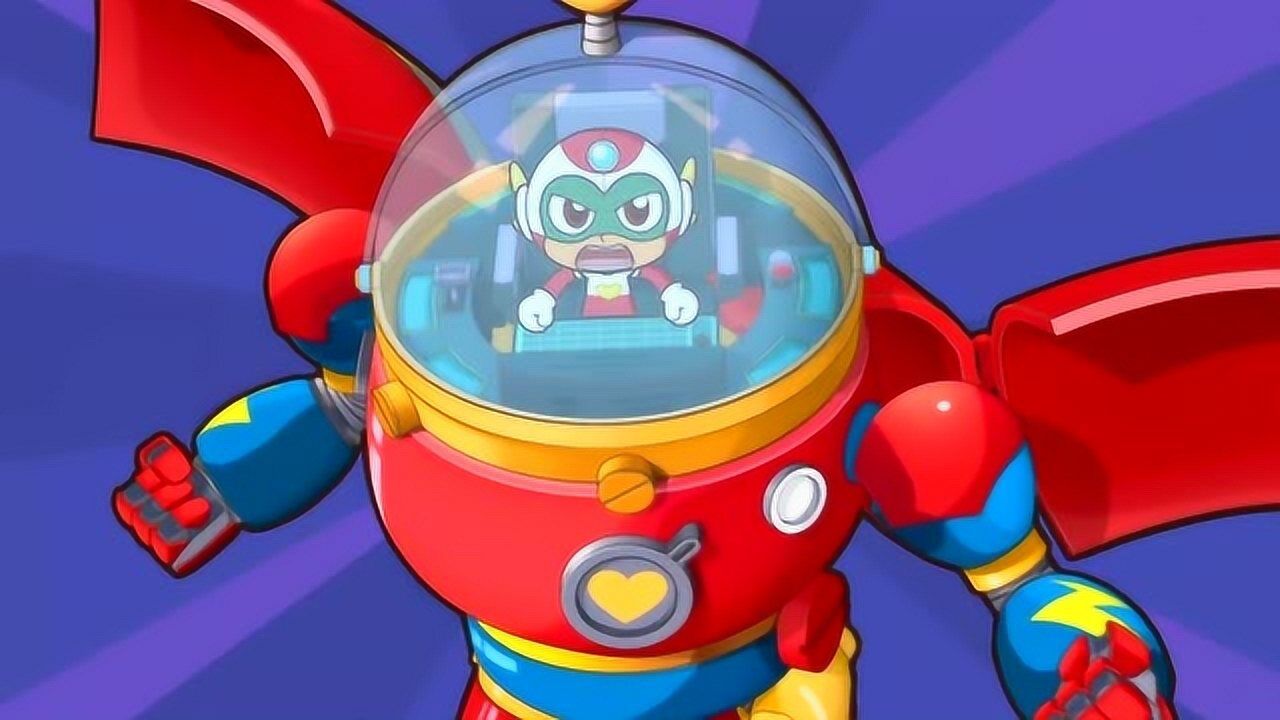 开心超人开上了机甲,开始攻击星影,但星影也不甘示弱