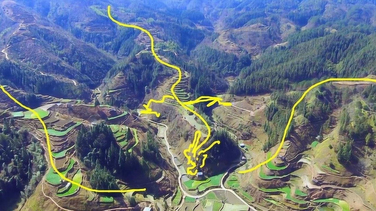 大山层层开帐,白虎为案,主富贵的风水宝地