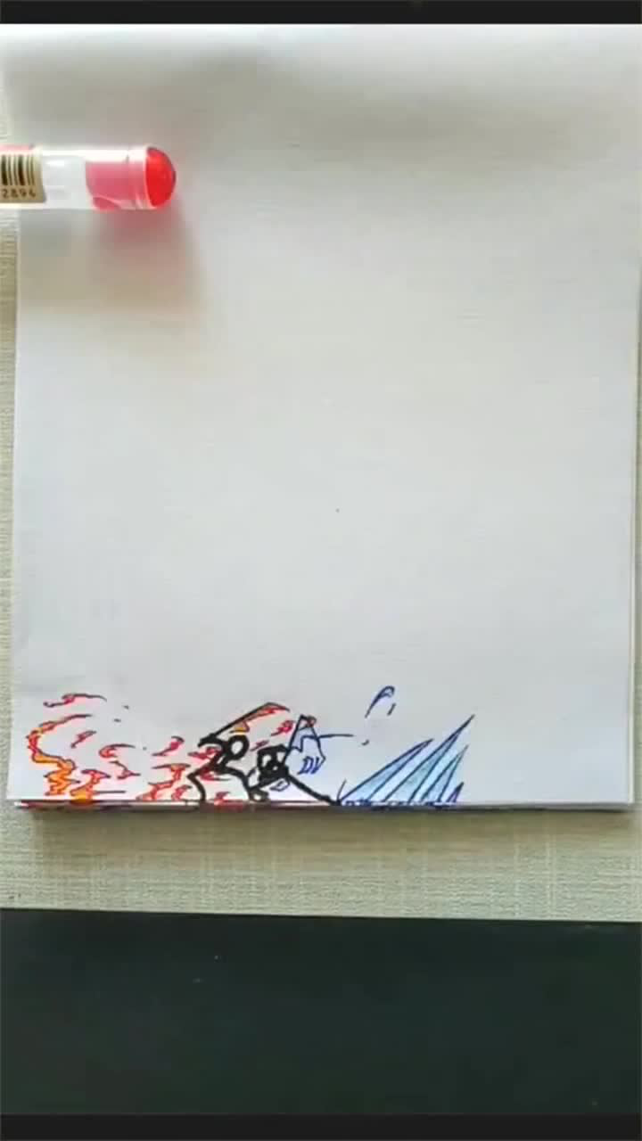 连环画:火柴人冰火两重天,这技巧不错