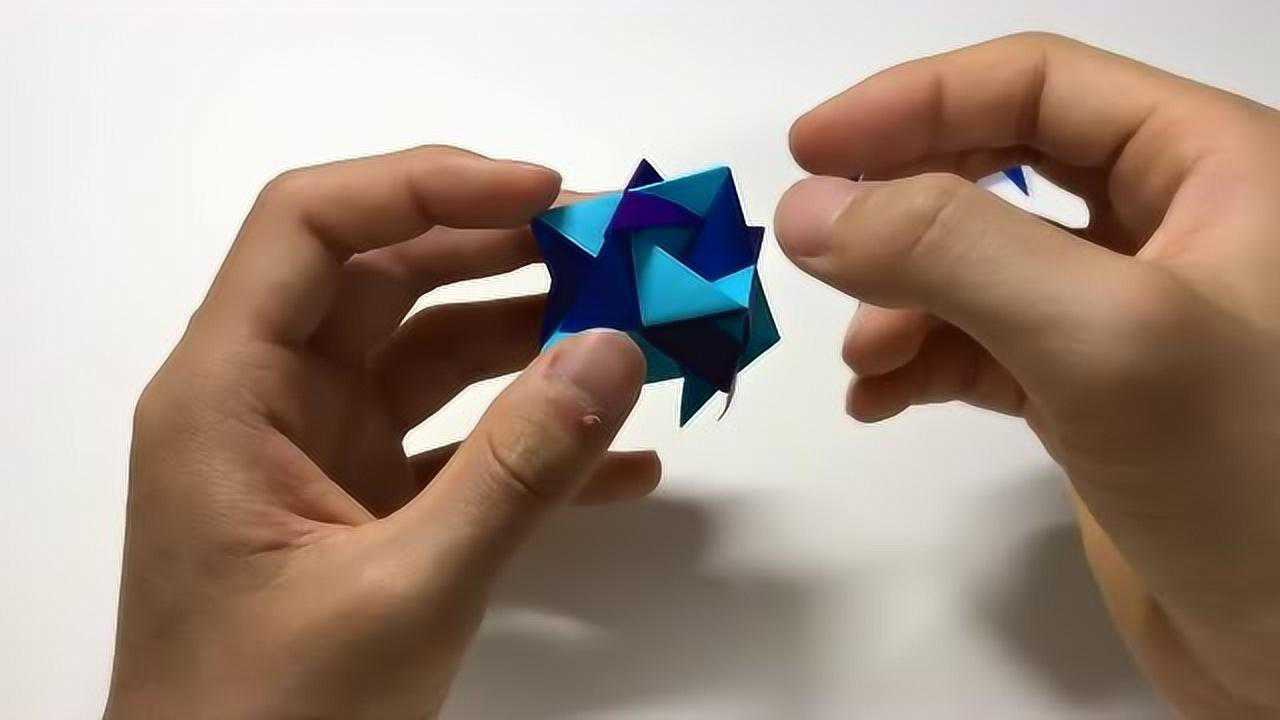 手工折纸教程,教你叠一个多面体