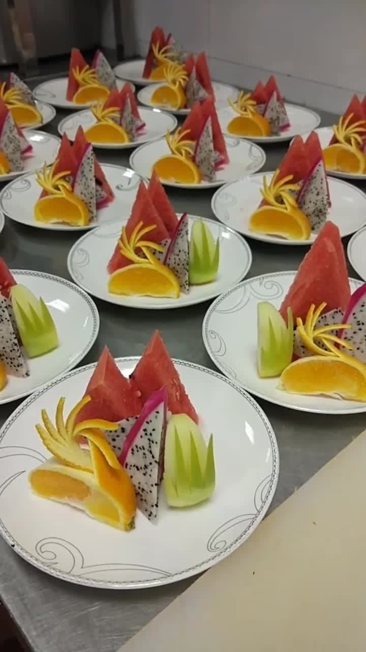 星级酒店花式水果拼盘,小份拼盘更适合精致的你!上手试试吧