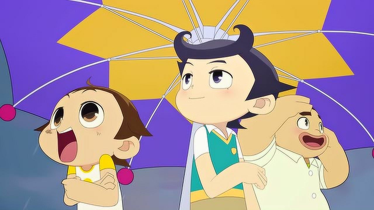 神奇阿呦:下雨了,超级伞英雄登场的最佳时机到来!