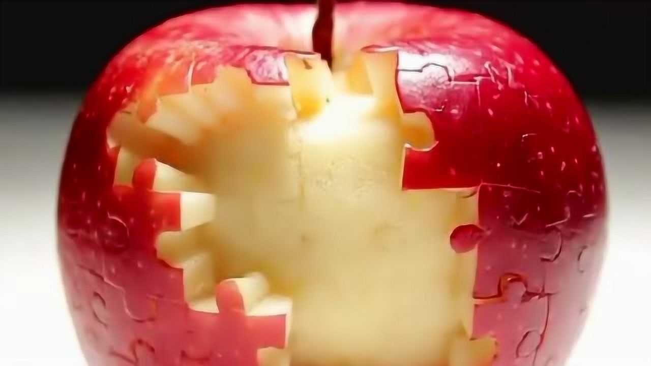 这样的苹果拼图你见过吗只有手艺人才能做到一般人是做不到的