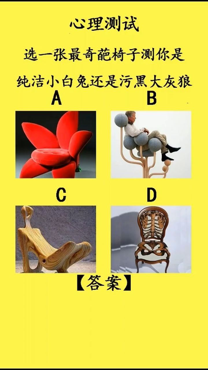 测你是纯洁小白兔还是污黑大灰狼