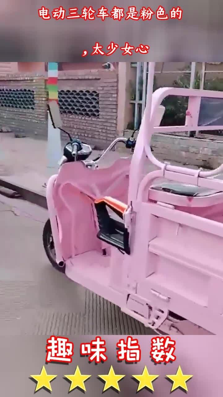 电动三轮车都是粉色的太少女心