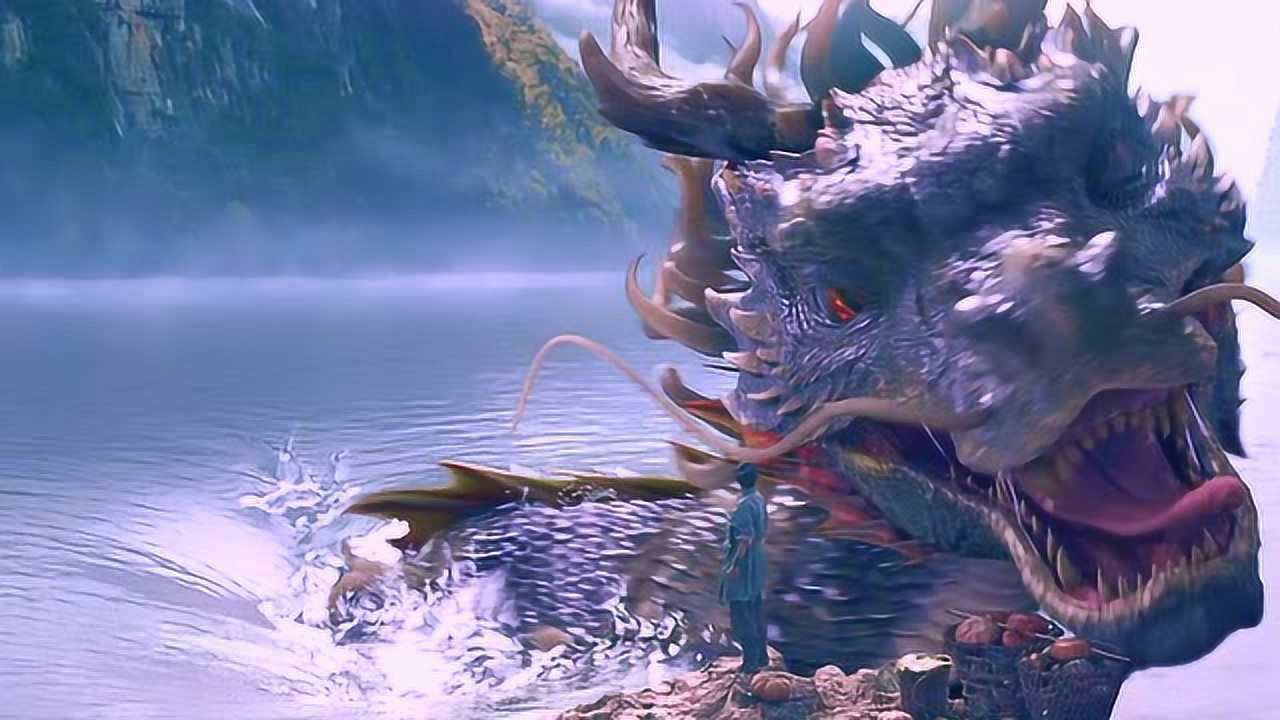 上古十大神兽之一祥瑞水麒麟破水而出带给你好运