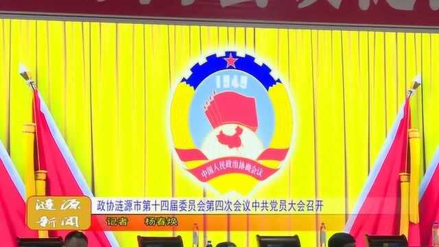 政协涟源市第十四届委员会第四次会议中共党员大会召开