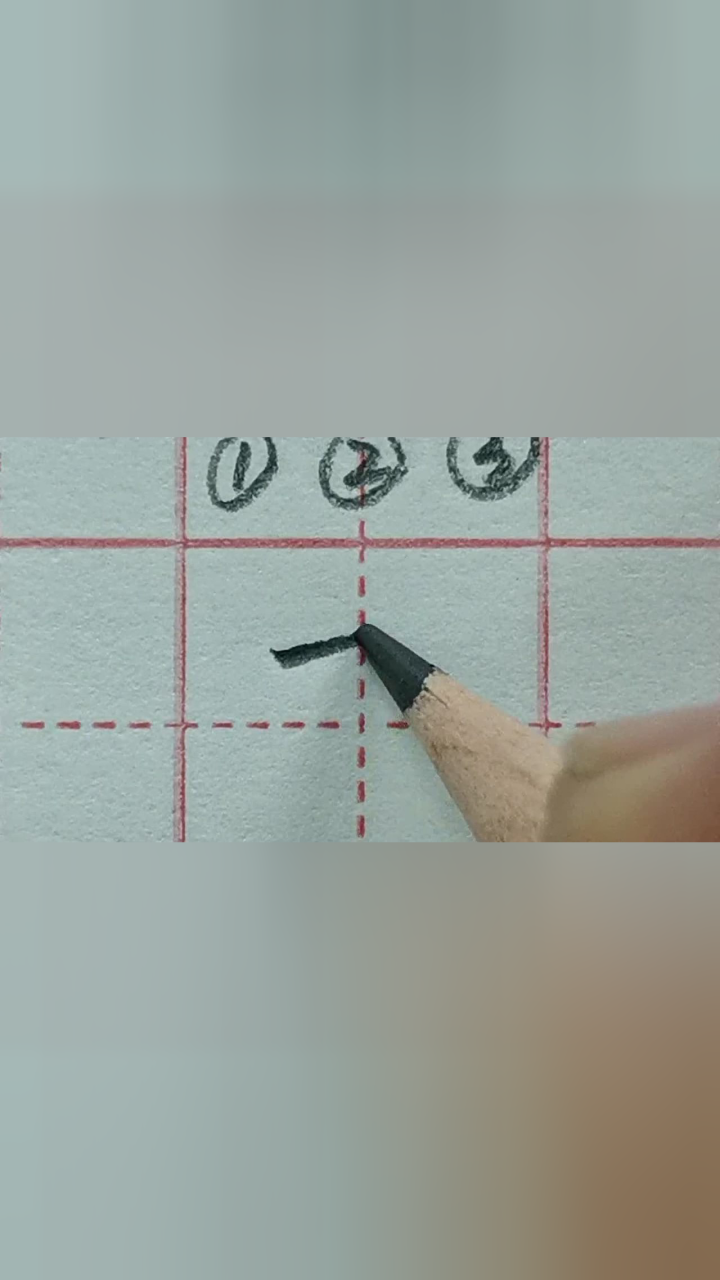 汉字笔画6:提(平提)