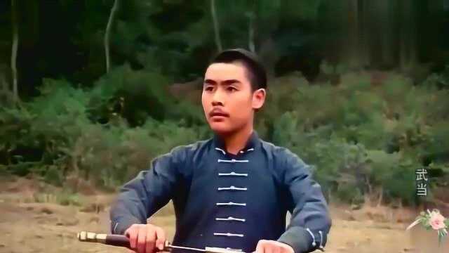 老电影《武当》1983年,陈雪娇学艺有成,下山为父报仇片段