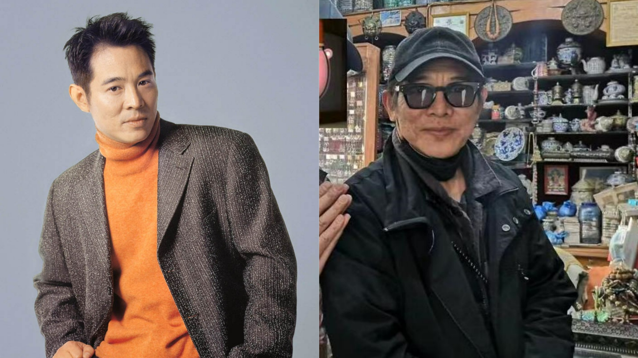 60岁李连杰现身尼泊尔,老年斑抢镜显憔悴,态度亲和身后佛珠抢镜