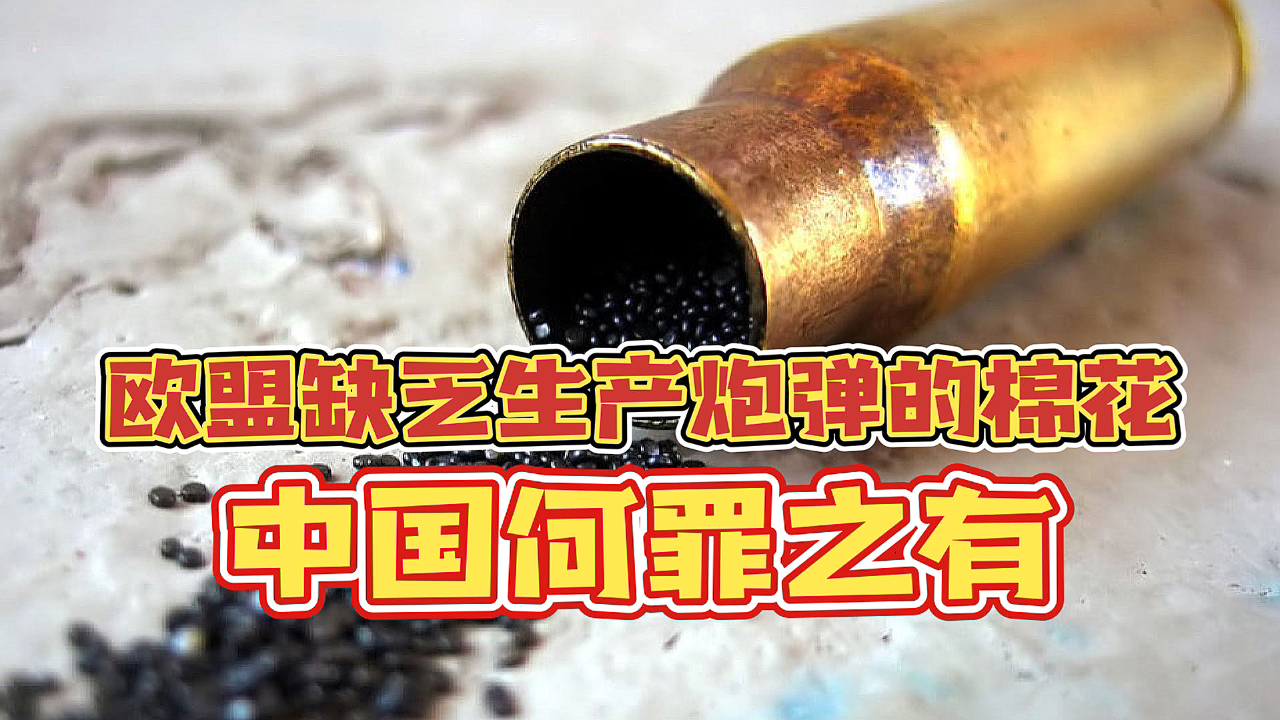 禁止新疆棉花后, 欧盟缺乏生产炮弹的火药,中国何罪之有