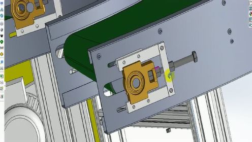 solidworks设计-弯道皮带输送机设计