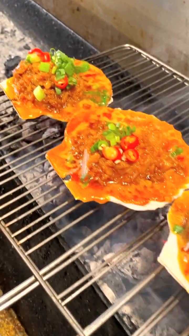 蒜蓉粉丝烤扇贝教程