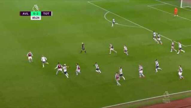 Ollie Watkins with a Shot vs. Tottenham Hotspur