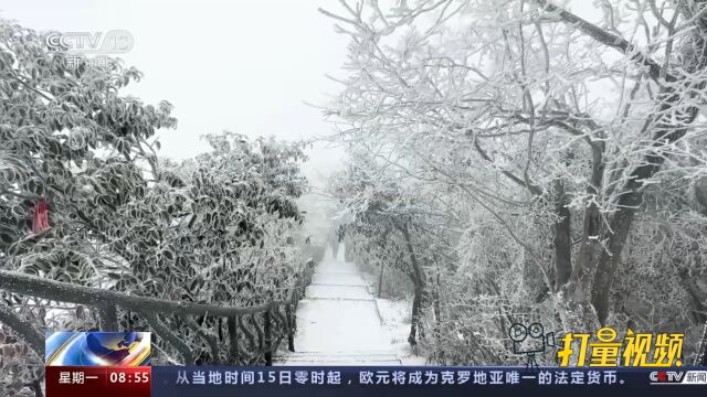 湖南张家界迎新年首场大雪,冰雪美景醉游人