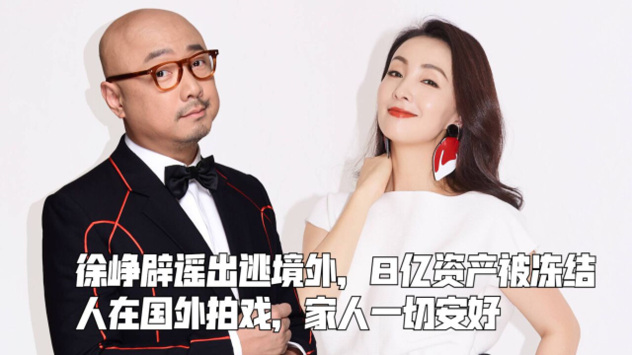 徐峥辟谣出逃境外,8亿资产被冻结:人在国外拍戏,家人一切安好