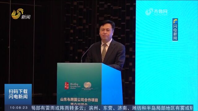 山东与跨国公司合作项目推介对接会在北京举行,四市进行现场推介