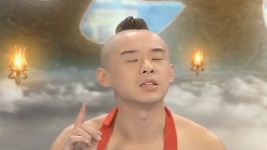 胖瘦仙童看丢大鹏,佛祖震怒,降龙建议他们下凡历劫