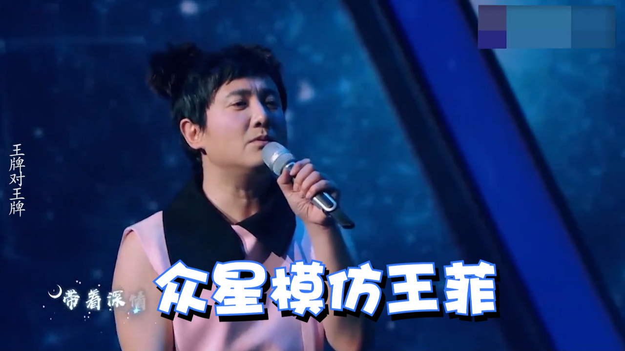 众星模仿王菲,沈腾模仿王菲扎丸子头,那英直接笑场:谁给他化的