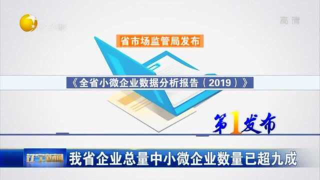 辽宁省企业总量中小微企业数量已超九成