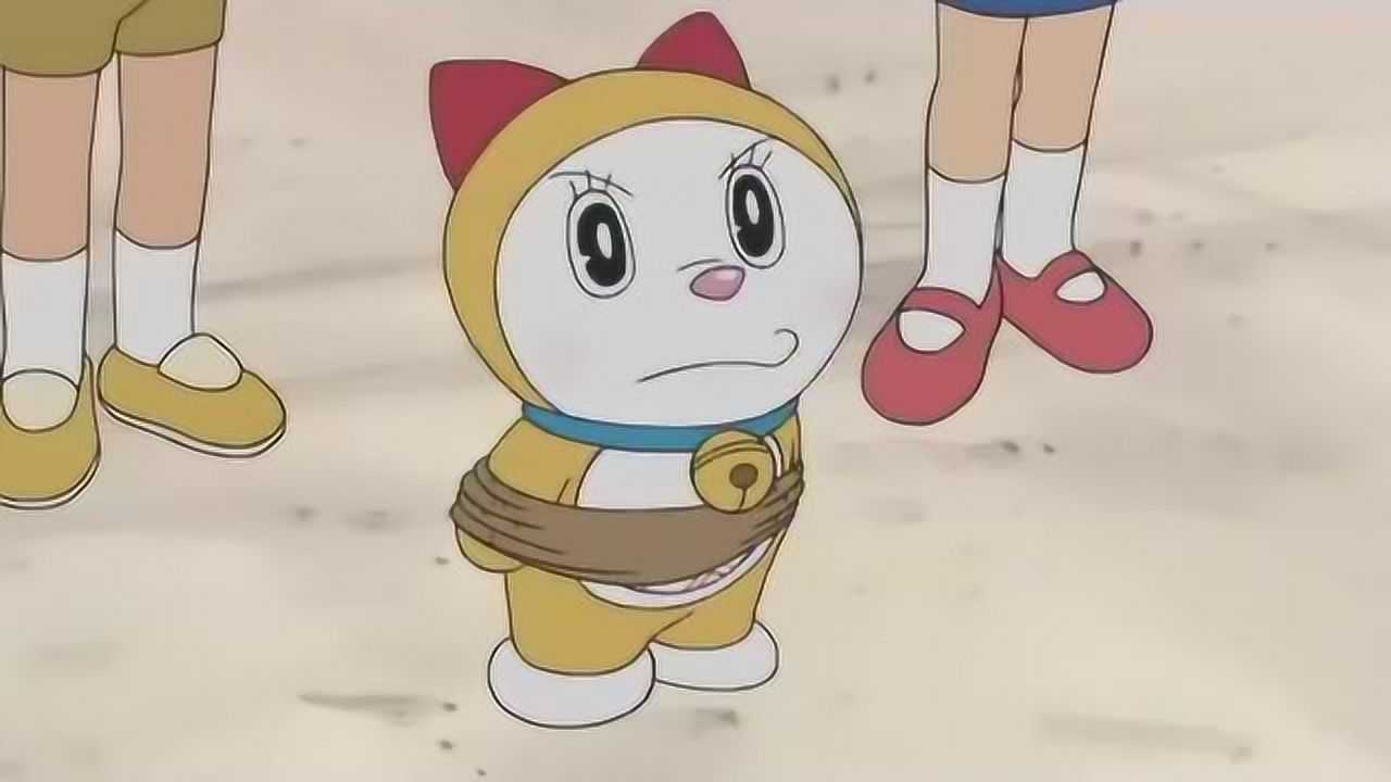 哆啦a梦哆啦美的力气真大它把绑在身上的绳子给弄断了