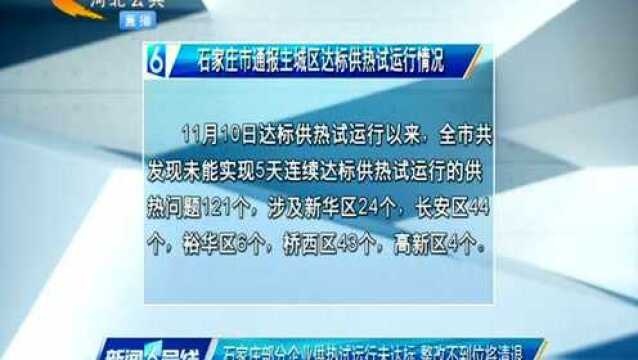 石家庄部分企业供热试运行未达标,整改不到位将清退