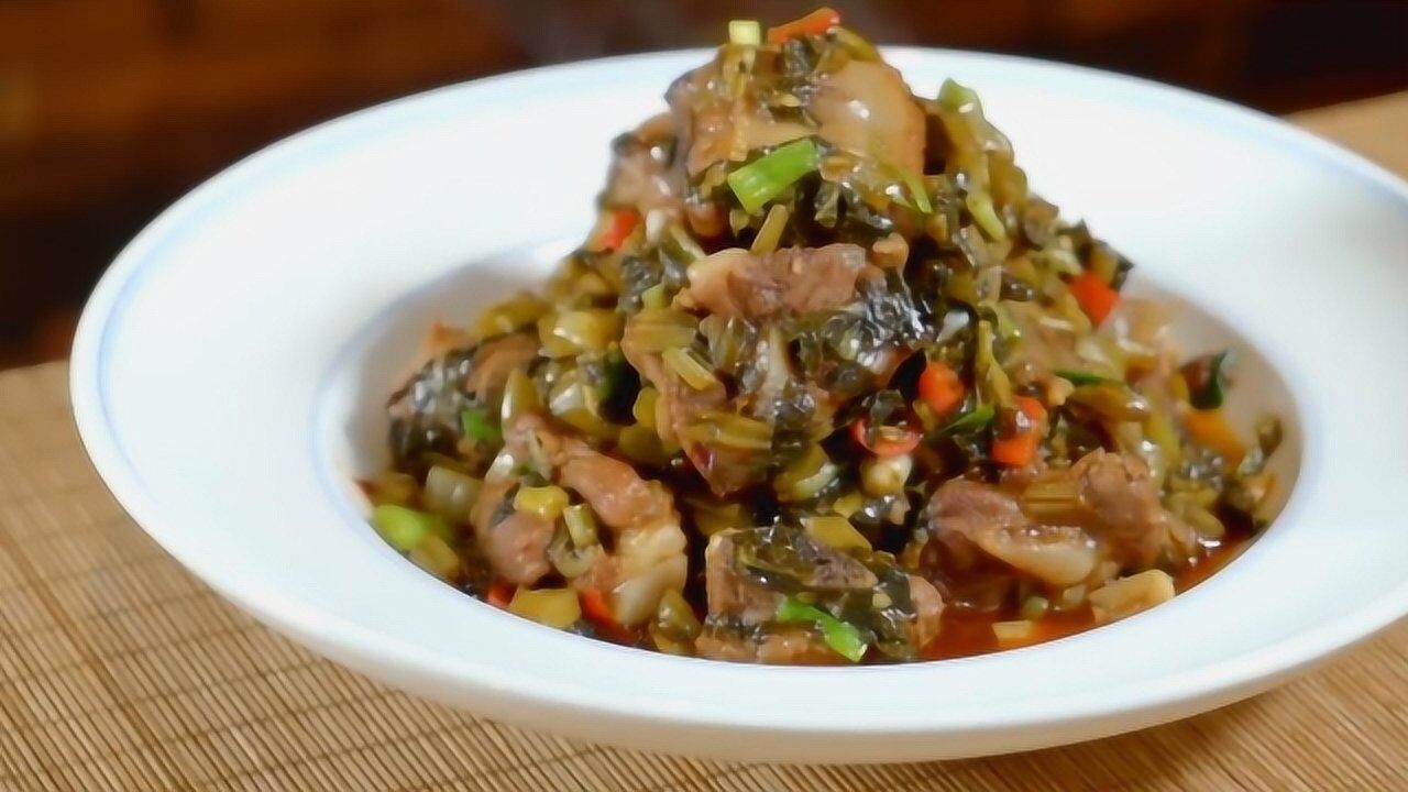 捞菜排骨又出新做法了排骨真的很入味好吃又下饭