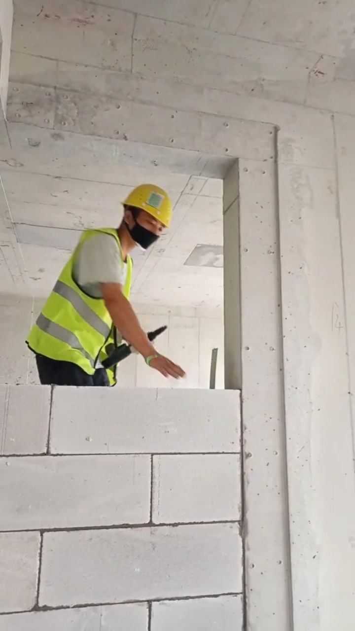 砌筑再也不用植筋了,建筑新工艺,高精砌块拉片