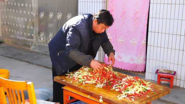 祁连农家的甘蓝泡菜,农村爸爸教你做,腌制5天就能吃