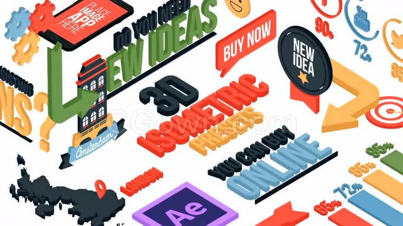 2000组mg动画图标场景企业图形动画