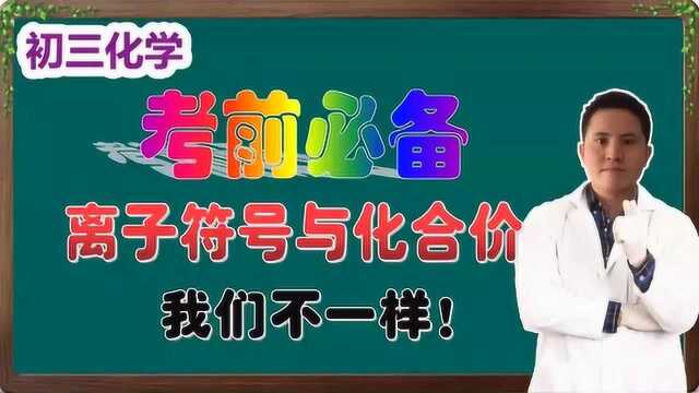 「初三化学」离子符号与元素化合价的书写——我们不一样