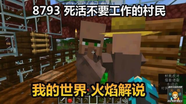 我的世界 火焰解说 8793 死活不要工作的村民