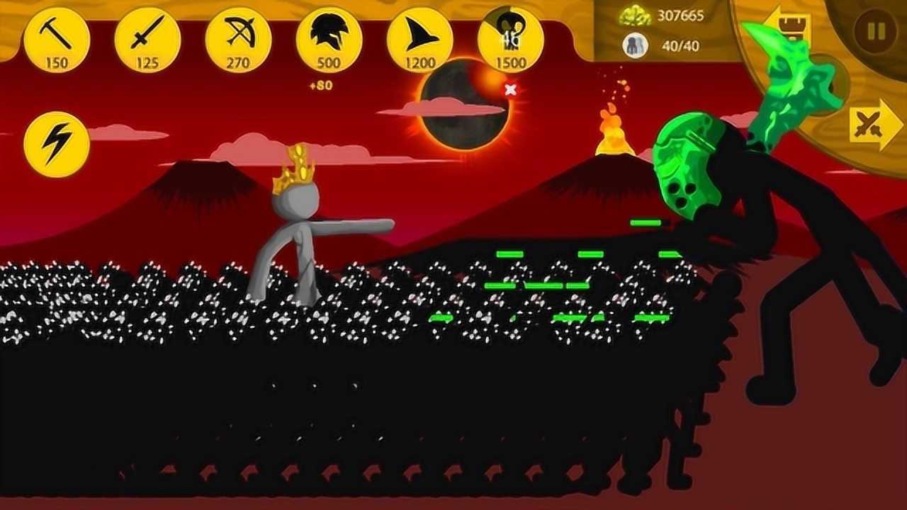 火柴人战争遗产5个斯巴达勇士打败敌军剑士和弓箭手